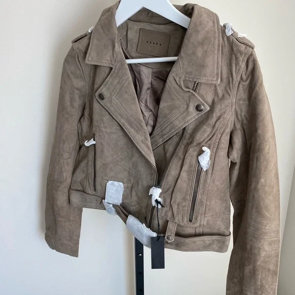 BlankNYC Suede Moto Jacket